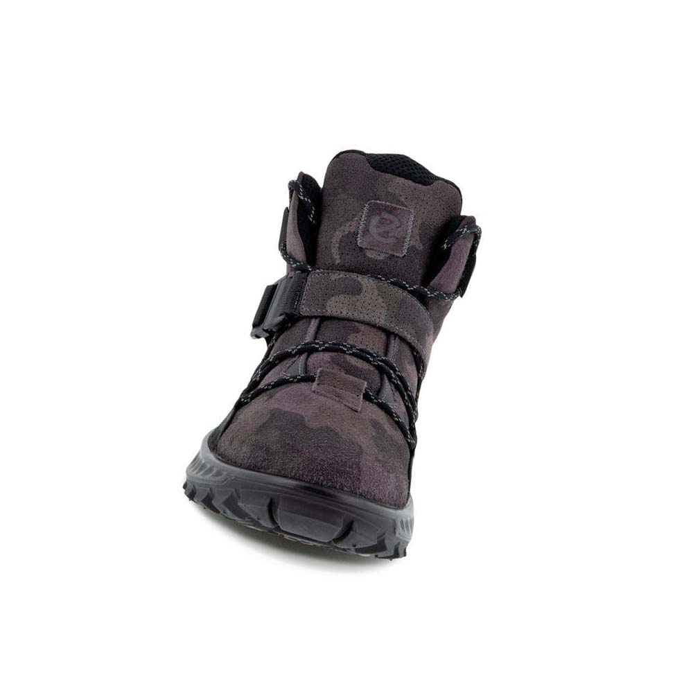 Men's Ecco Exostrike Gtx Buckle Boots Grey / Black | Canada 437KOR